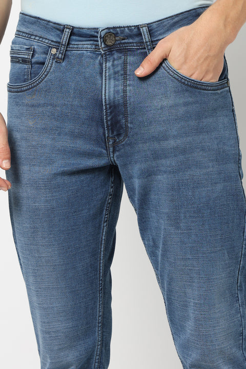 Mid Blue Slim Fit Denim