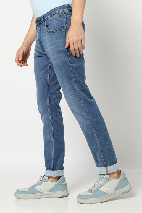 Mid Blue Slim Fit Denim