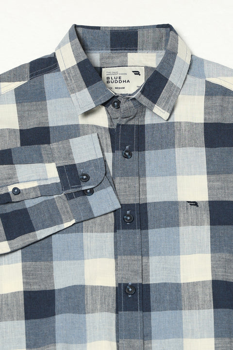 BLUE BUFFALO CHECKERED TAILORED FIT SHIRT
