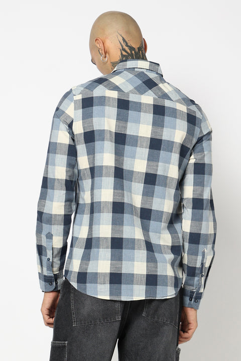 BLUE BUFFALO CHECKERED TAILORED FIT SHIRT