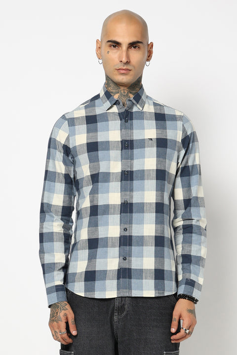BLUE BUFFALO CHECKERED TAILORED FIT SHIRT