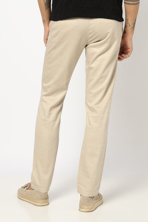 BEIGE RELAXED FIT TROUSER