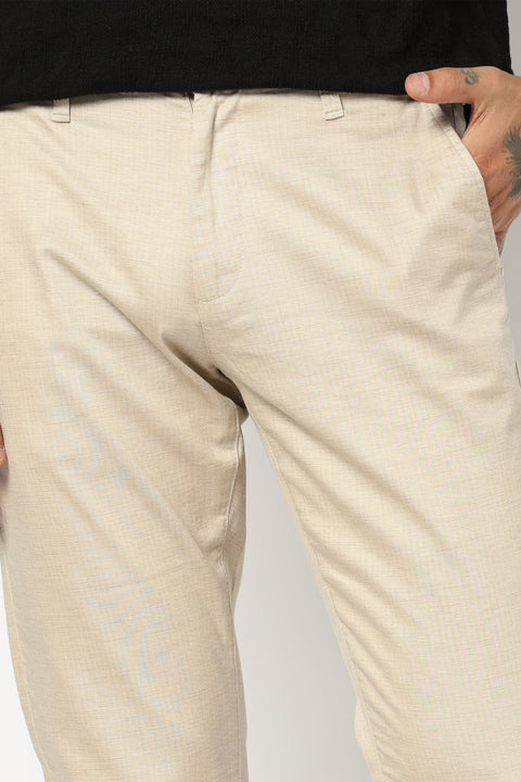 BEIGE RELAXED FIT TROUSER