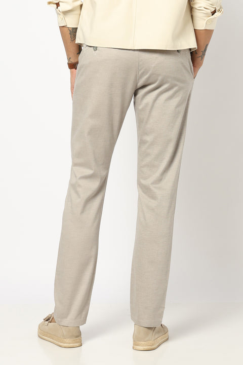 BROWN PLAIN SLIM FIT TROUSER