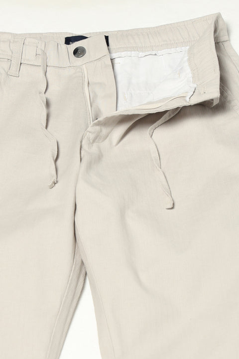 LIGHT GREY PLAIN TRAVELLER FIT TROUSER