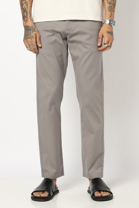 GREY TRAVELLER FIT TROUSER