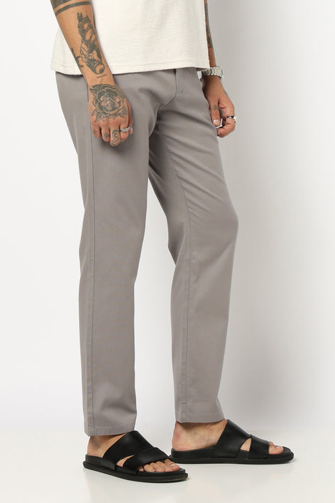GREY TRAVELLER FIT TROUSER