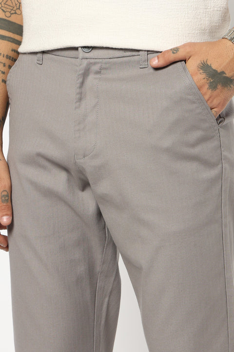 GREY TRAVELLER FIT TROUSER