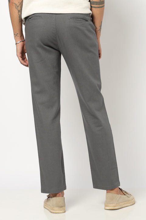 DARK GREY TRAVELLER FIT TROUSER