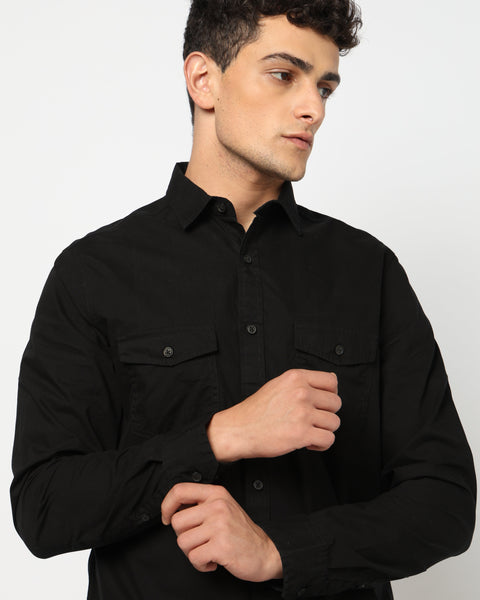 VARON Black Utility Shirt