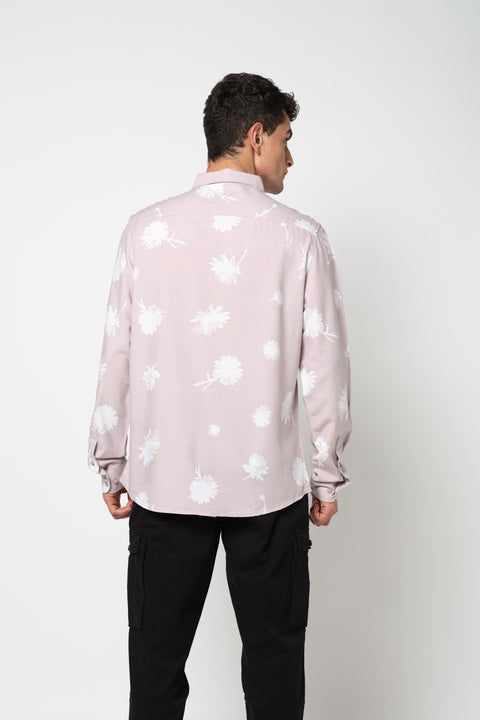 FAELAN Pink Printed Casual Shirt