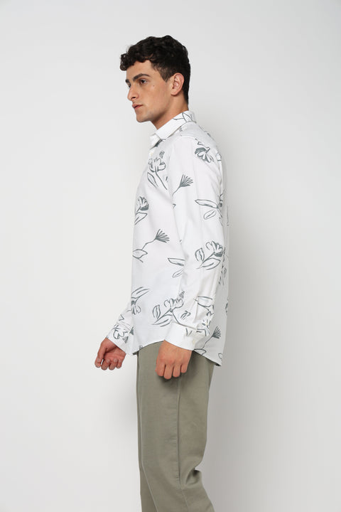 VEIRE Grey Printed Shirt