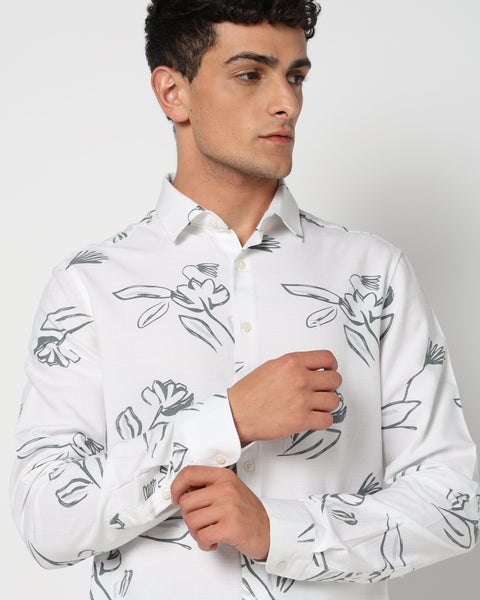 VEIRE Grey Printed Shirt