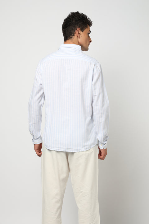 OREN Light Blue Striped Shirt