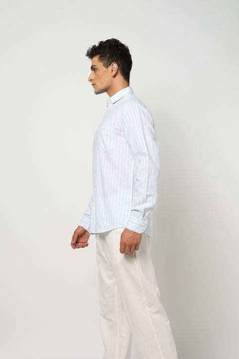 OREN Light Blue Striped Shirt