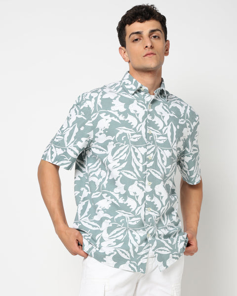 ZENLO Teal Printed Shirt
