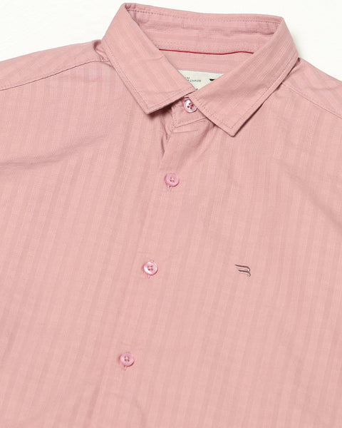 LORVEN Light Pink Half Sleeve Shirt