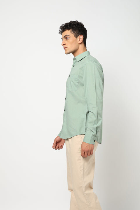 ALTON Light Aqua Solid Shirt