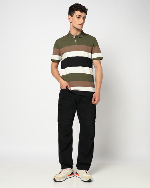 TAVRO Multi Striped Polo T Shirt