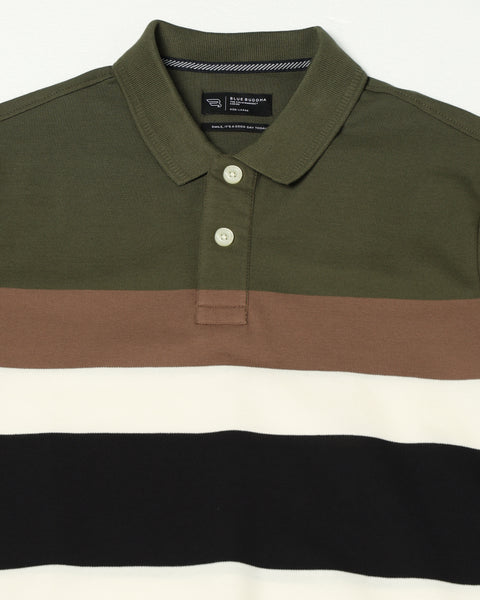 TAVRO Multi Striped Polo T Shirt