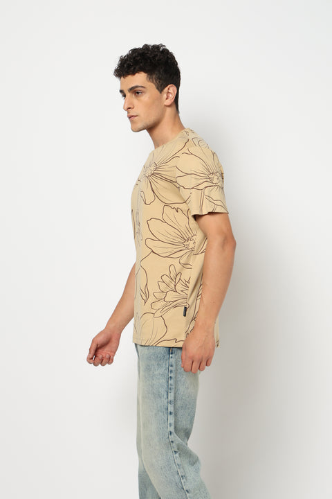 ELION Floral Printed T-Shirt