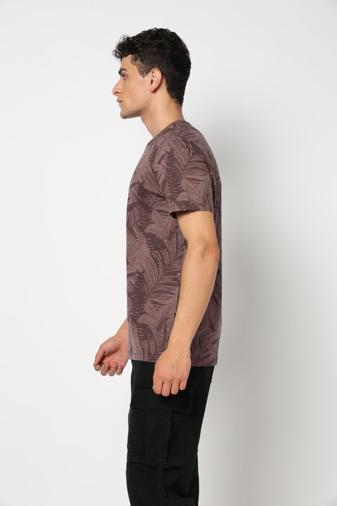 LUSCO Leaf-Print t-shirt