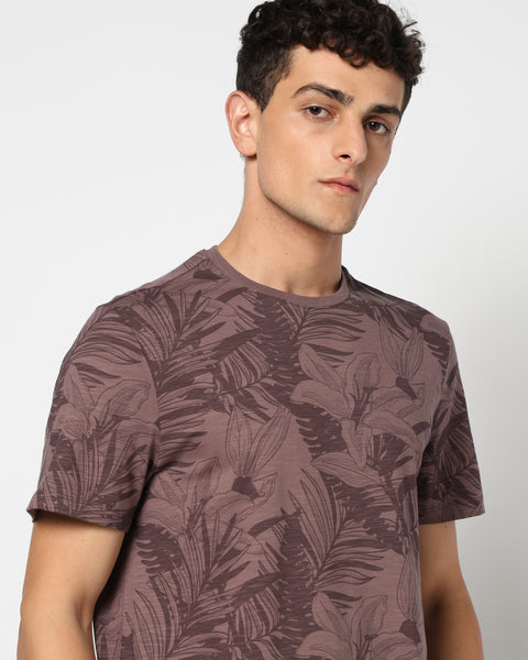 LUSCO Leaf-Print t-shirt