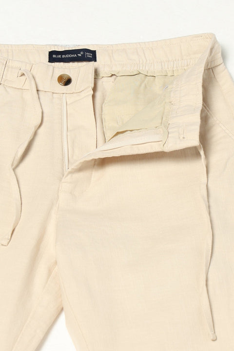BEIGE TRAVELLER FIT MENS TROUSER - Trousers - 250740699