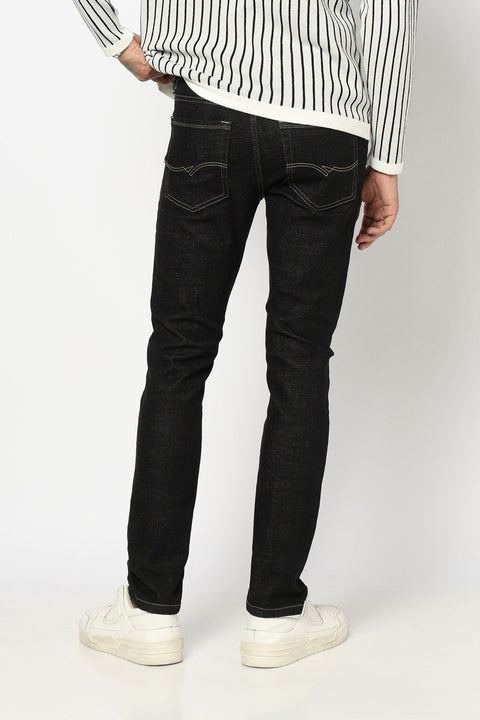 BLACK PLAIN SLIM FIT - Jeans - 250810519