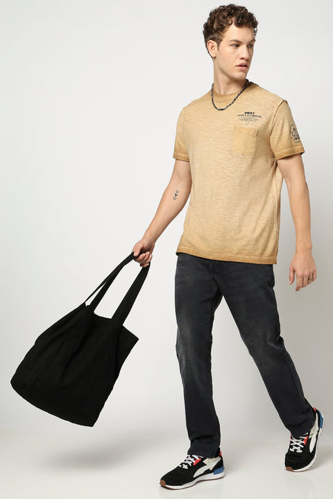 Black Straight Fit Denim - Denim -