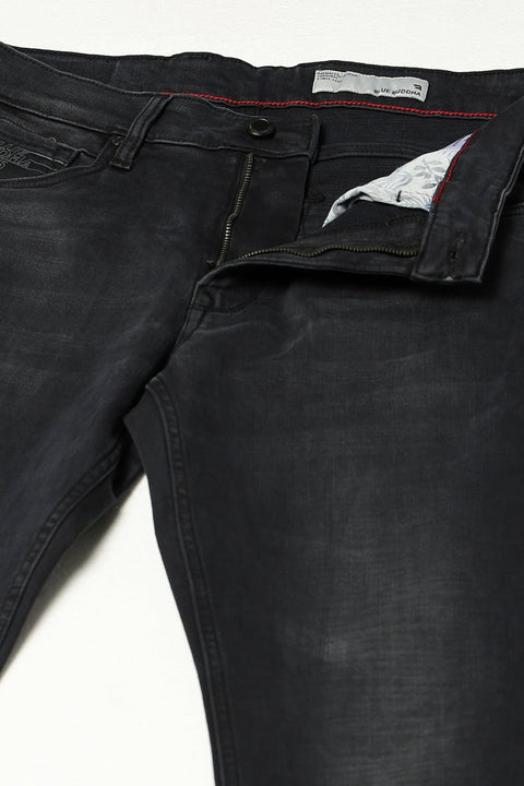 Black Straight Fit Denim - Denim -