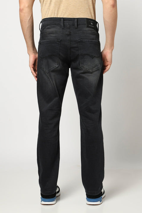 Black Straight Fit Denim - Denim -