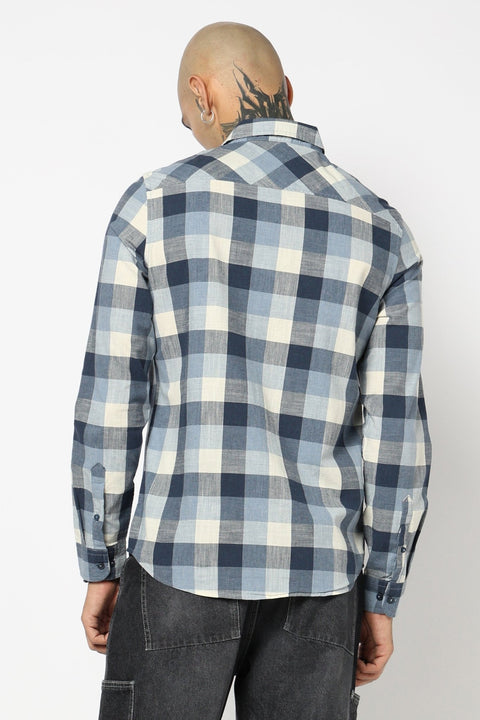 BLUE BUFFALO CHECKERED TAILORED FIT SHIRT-Shirts - 250631467
