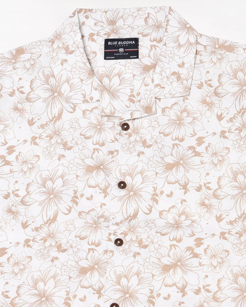 BROWN PRINT RELAX MENS SHIRT-Shirt - 240728437