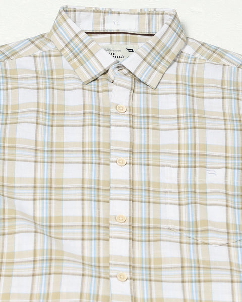 CAYDRIN White Checkered Shirt - Shirt - 250330958