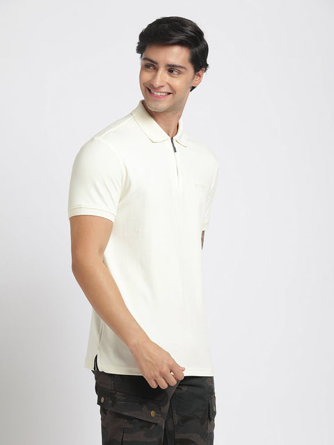 Chalk Polo Cotton T-Shirt - T-Shirt - 231231177
