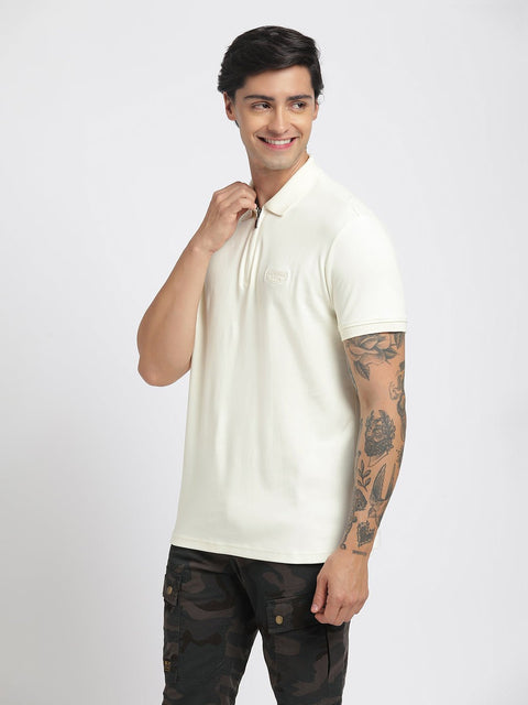 Chalk Polo Cotton T-Shirt - T-Shirt - 231231177