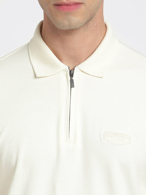 Chalk Polo Cotton T-Shirt - T-Shirt - 231231177
