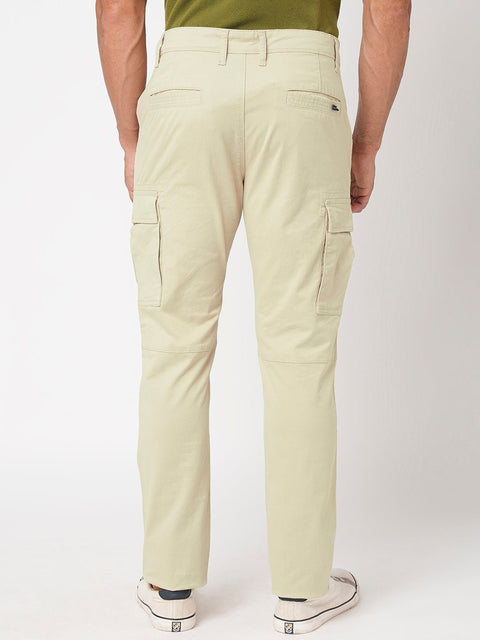 Cream Slim Fit Cargo Pants - Cargo - 230940638