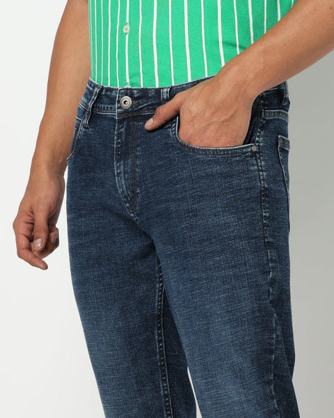 Dark Blue Ankle Fit Denim - Jeans - 250710404
