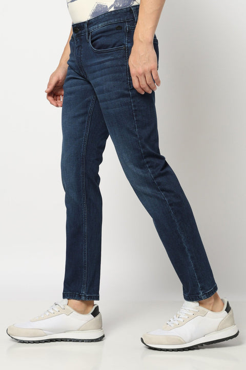 Dark Blue Ankle Fit Denim - jeans - Jeans -