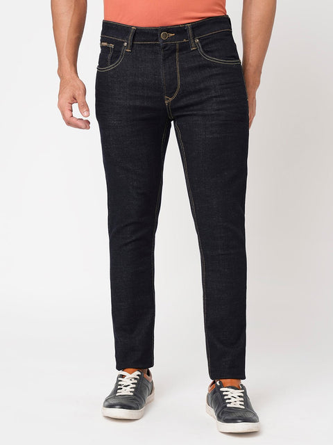 Dark Blue Ankle Fit Jeans - Jeans - 230610466