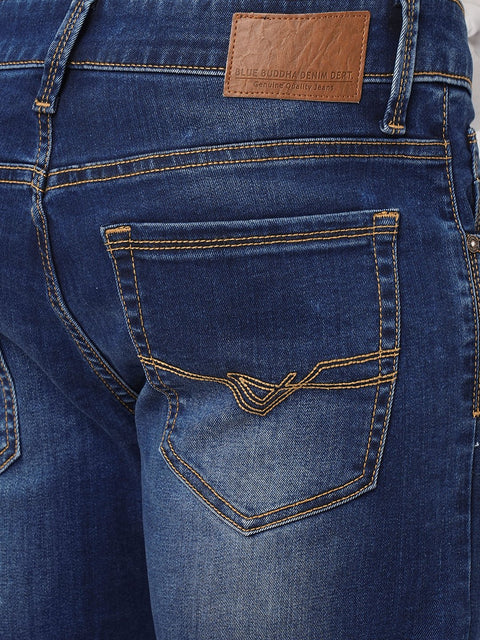 Dark Blue Ankle Fit Jeans - Jeans - 230710552