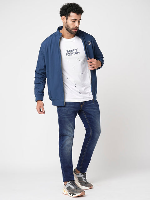 Dark Blue Ankle Fit Jeans - Jeans - 230710552