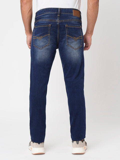 Dark Blue Ankle Fit Jeans - Jeans - 230710552