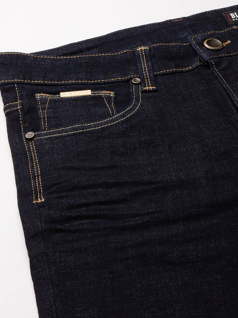 Dark Blue Ankle Fit Jeans - Jeans - 230610466