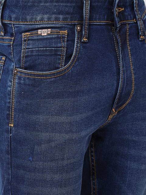 Dark Blue Ankle Fit Jeans - Jeans - 230710552