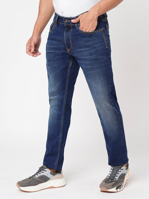 Dark Blue Ankle Fit Jeans - Jeans - 230710552