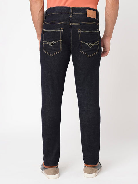 Dark Blue Ankle Fit Jeans - Jeans - 230610466