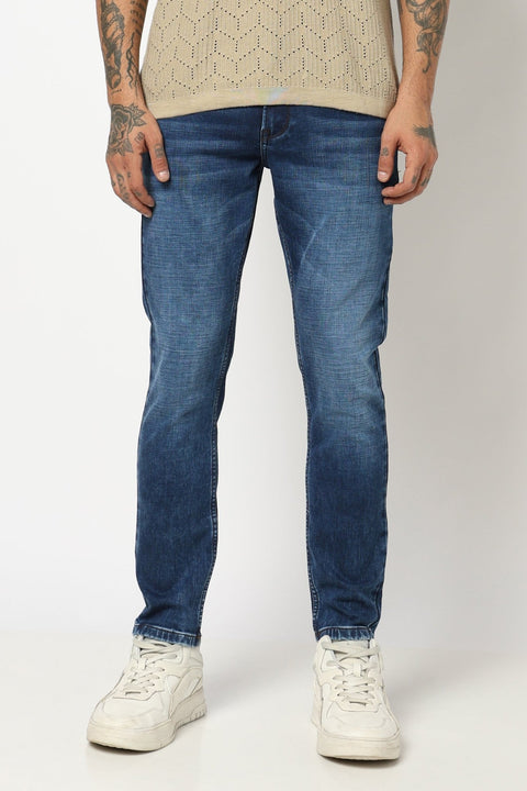 DARK BLUE MENS ANKLE FIT DENIM - Jeans - 250810514